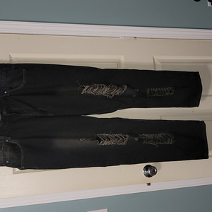 DC Denim Culture Ripped Black Distressed Jeans Men's 44x30‎ NWT